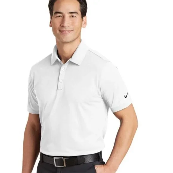 NIKE GOLF DRI-FIT SOLID ICON PIQUE POLO SHIRTS 746099 Color White Size XXL (New) - Picture 1 of 6